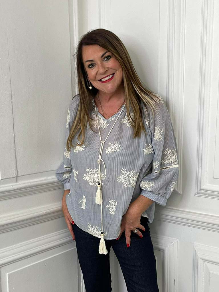 Gypsophila Stripe Blouse