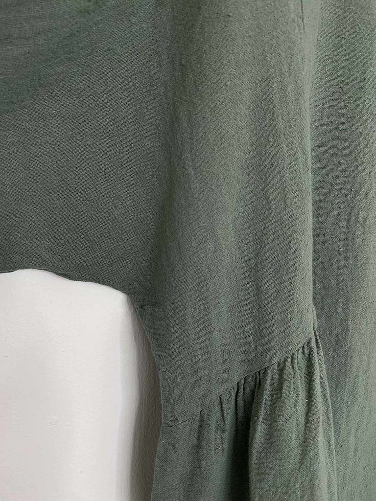 Cotton Smock Top - Khaki