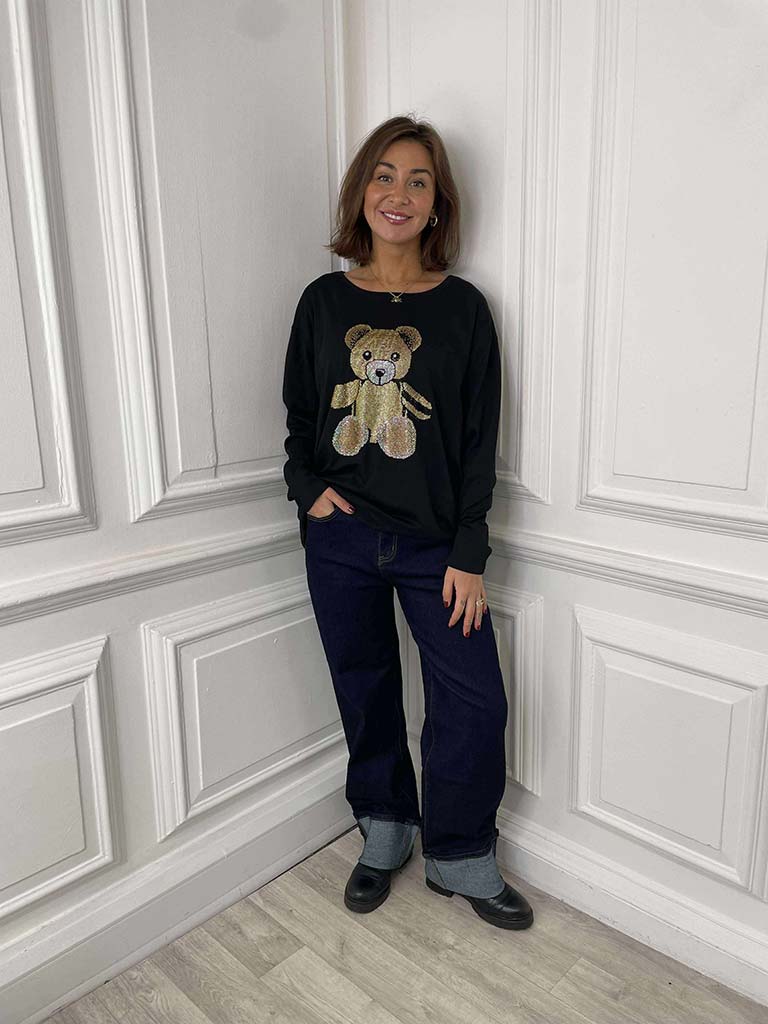 Malissa J Studded Teddy Top