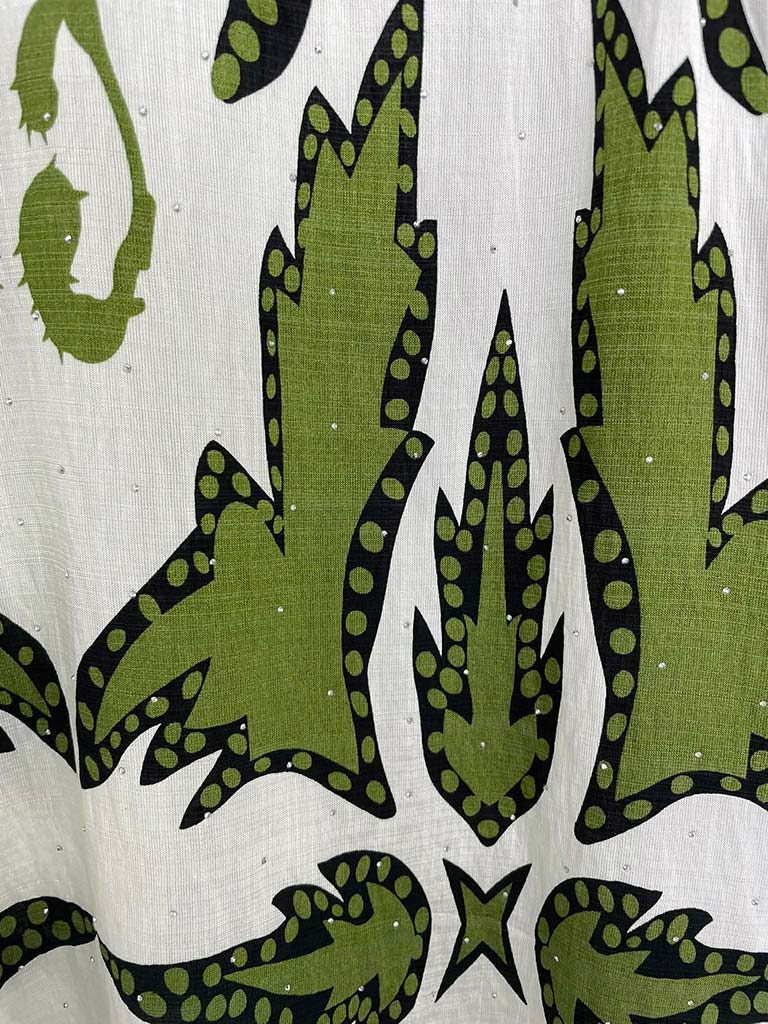 Shadow Reef Collared Top - Kiwi