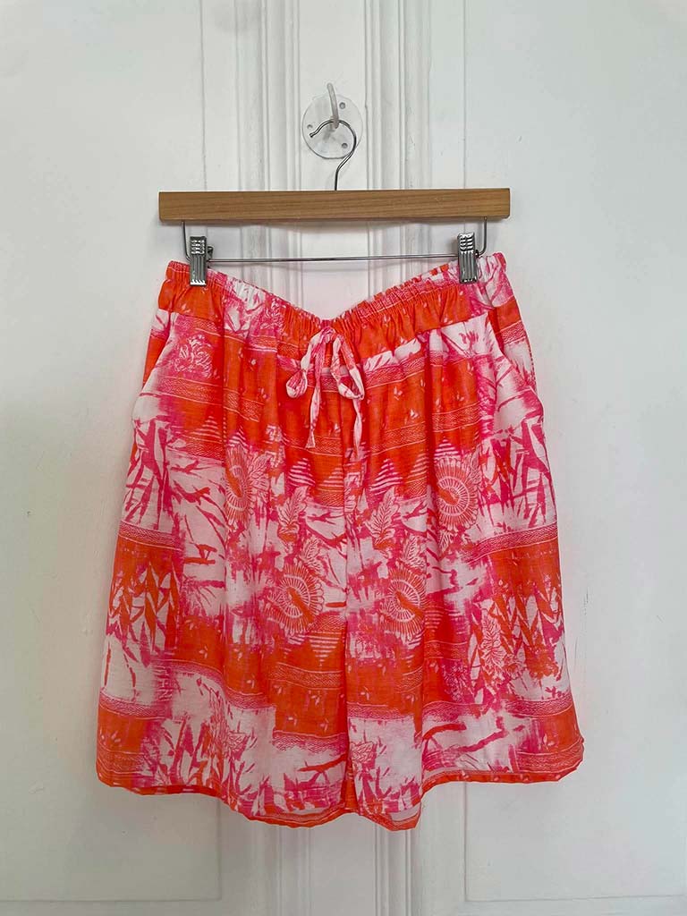 Boyfriend Style Shirt & Shorts Co-ord - Flamingo Pink