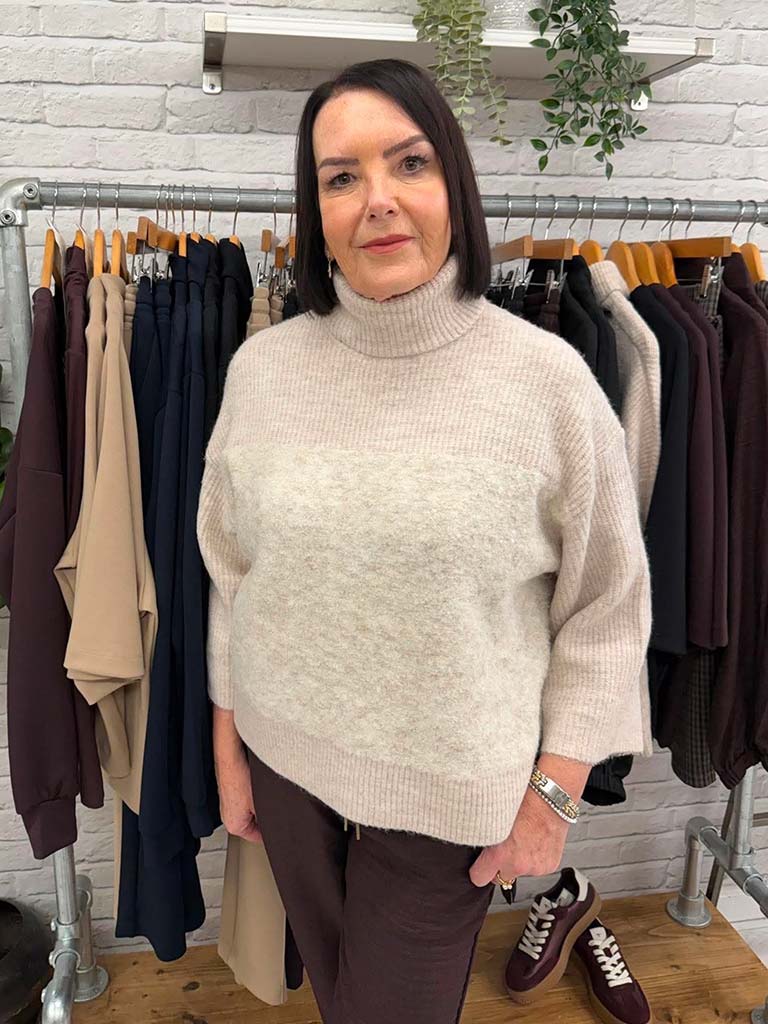 Soya Concept Venche Polo Knit - Ecru