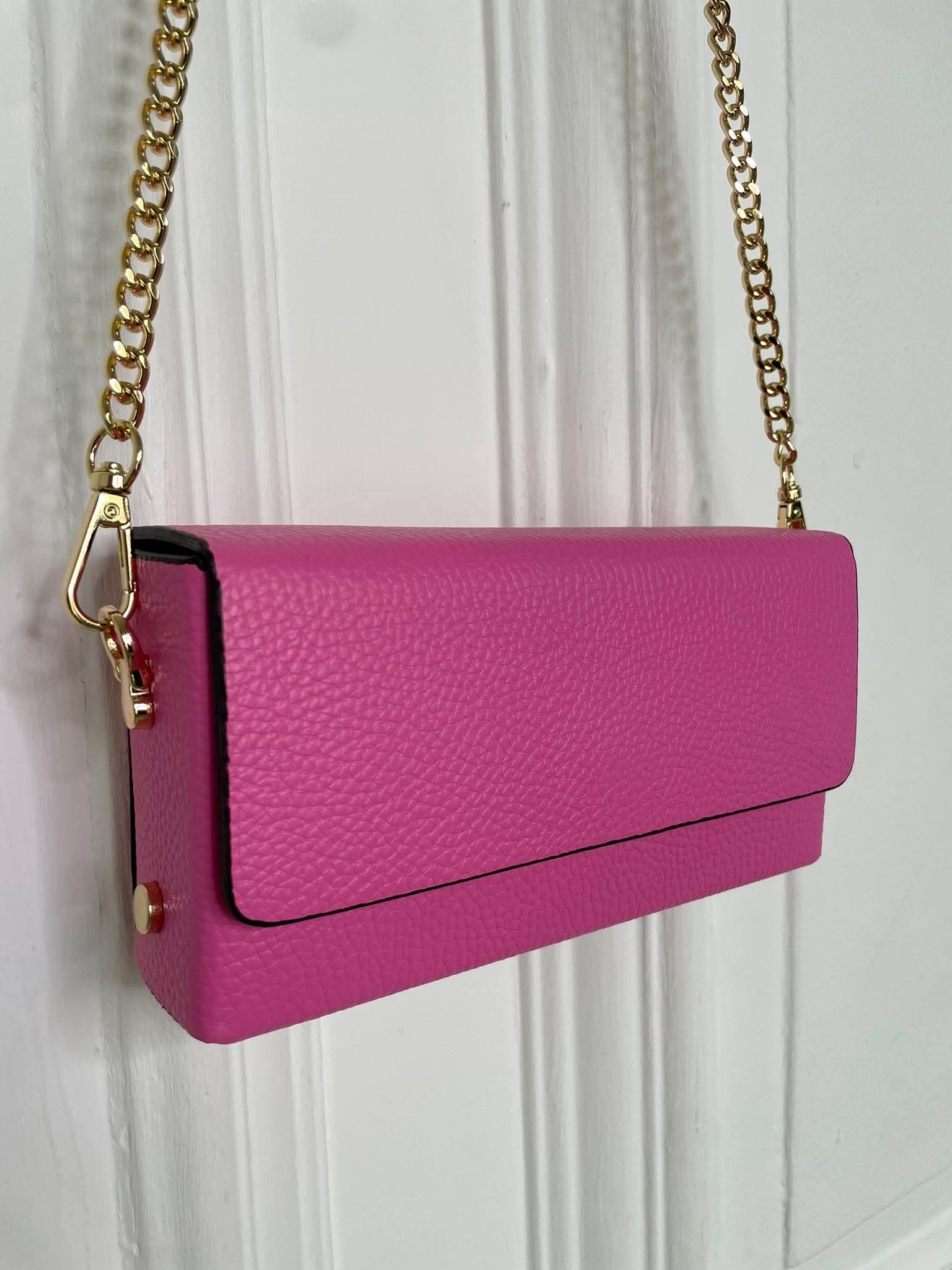 Leather Box Bag - Bubblegum