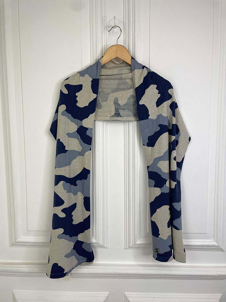 Malissa J Camo Scarf - Blue