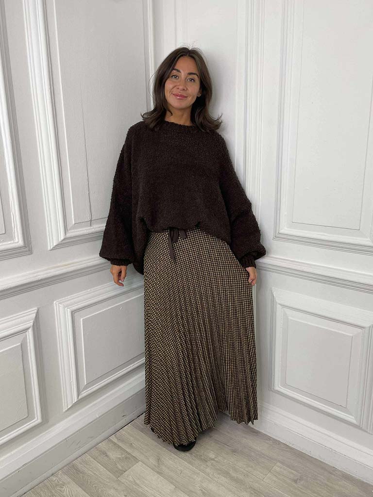 Oversized Teddy Knit - Chocolate