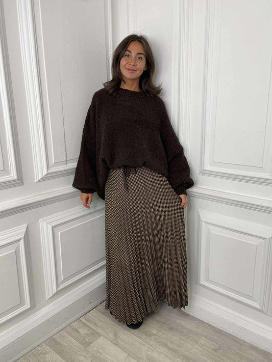 Oversized Teddy Knit - Chocolate