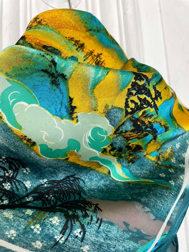 Silk Feel Neckerchief - Landscape