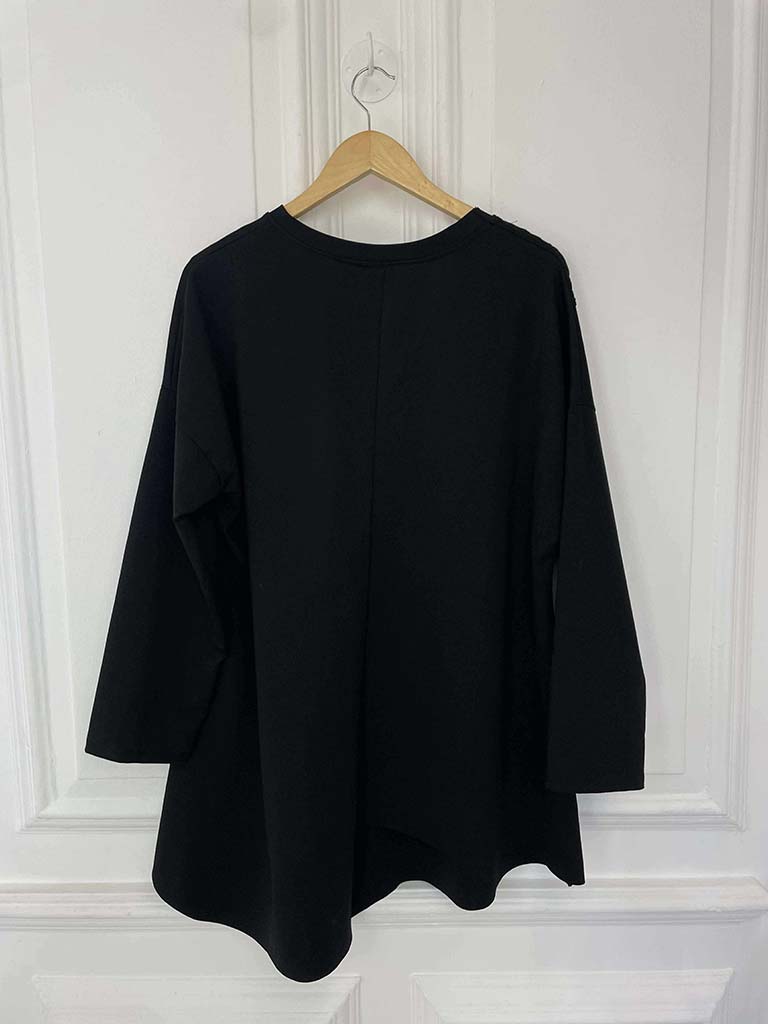 Textured Jigsaw Top - Black