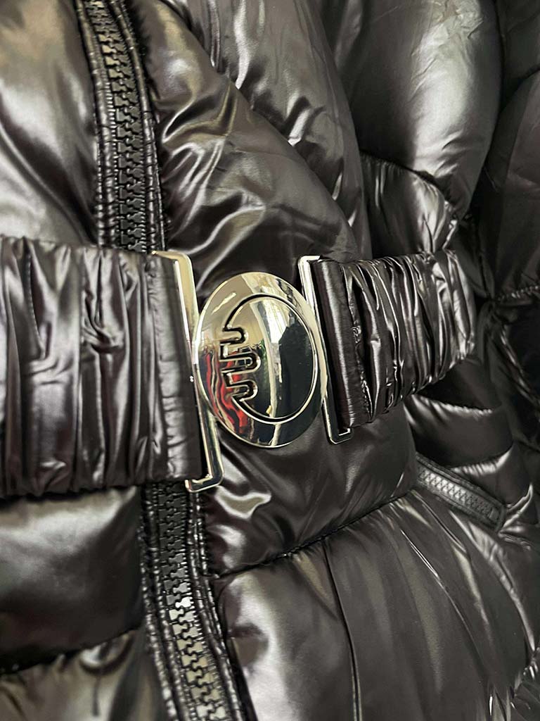 Padded Faux Fur Hooded Coat