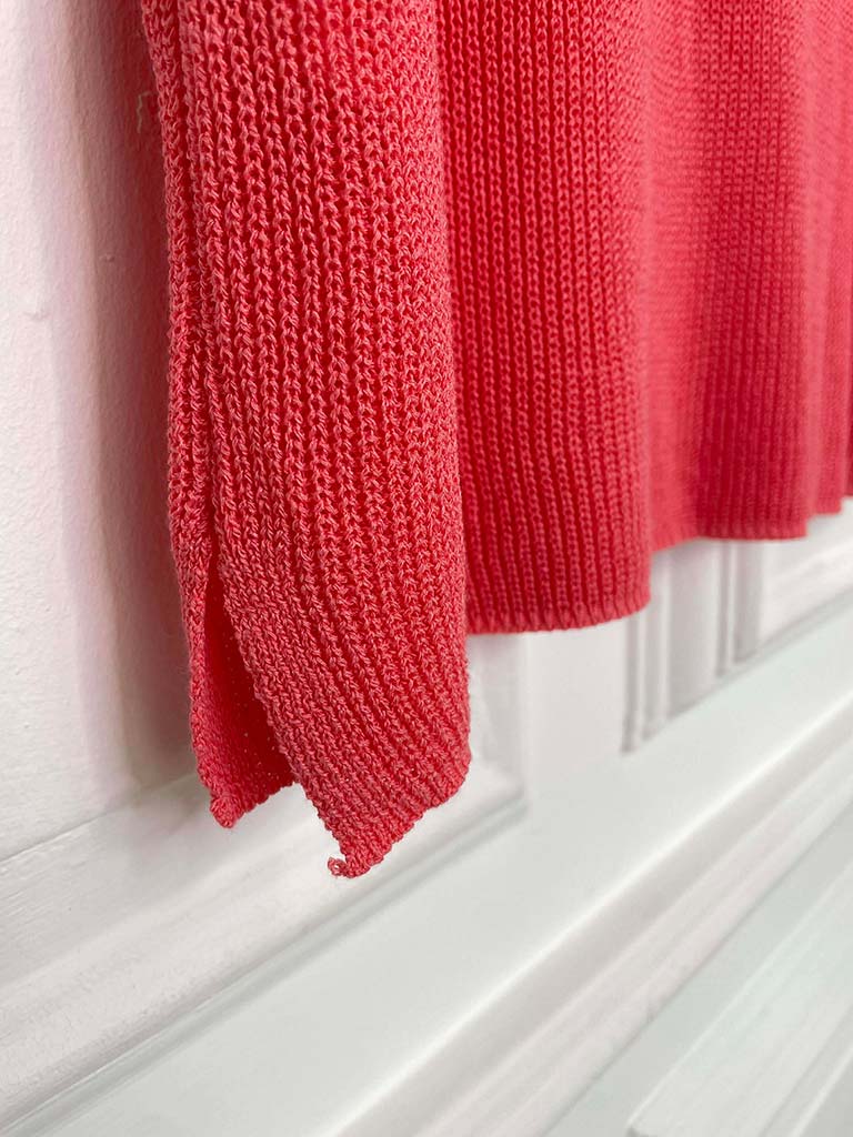 Knitted Vest Top - Coral