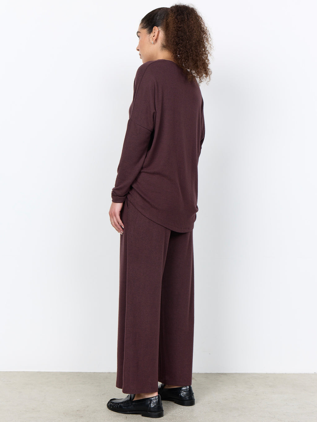 Soya Concept Biara Long Sleeve Top - Dark Plum
