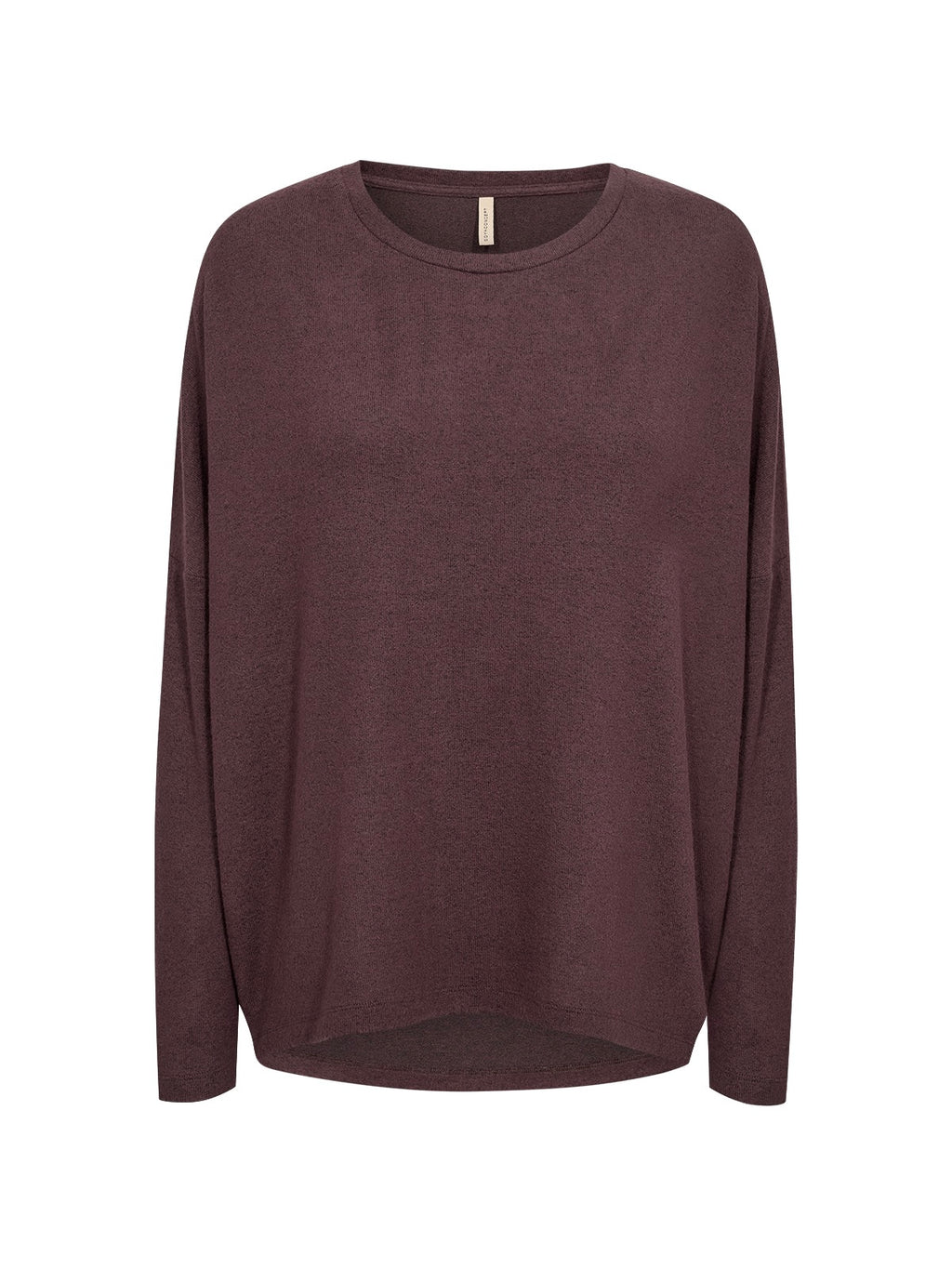 Soya Concept Biara Long Sleeve Top - Dark Plum