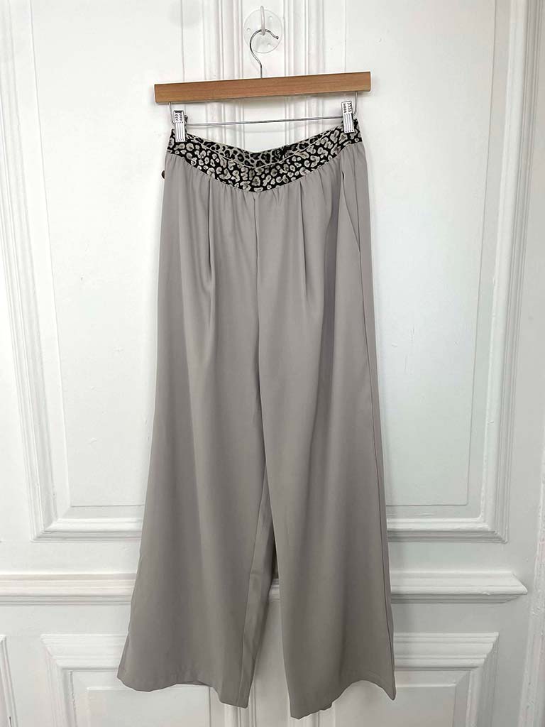 Malissa J Wide Leg Trousers - Stone