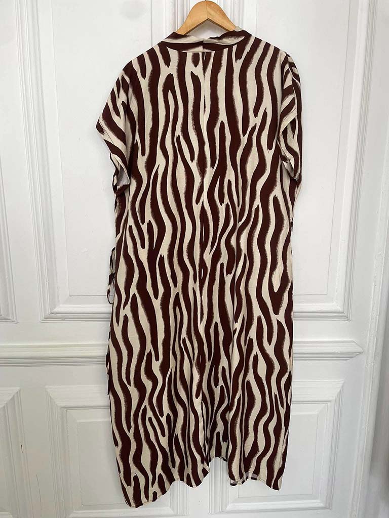 Zebra Print Pocket Dress