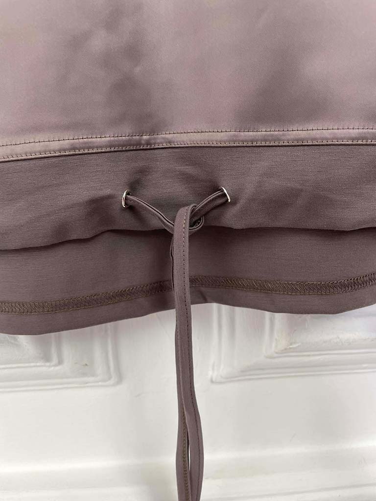 Malissa J Silk Feel Drawstring Vest - Latte