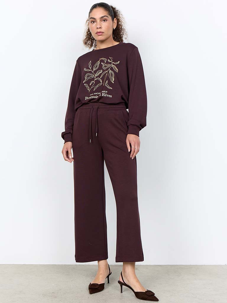 Soya Concept Banu 7/8 Joggers - Choco