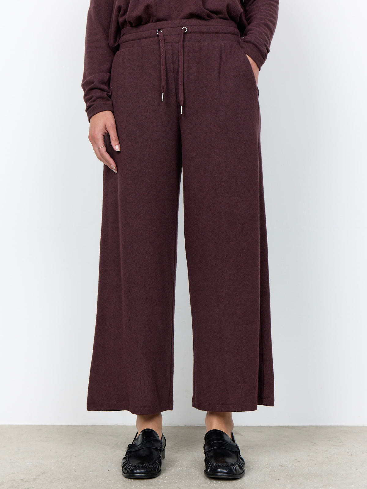 Soya Concept Biara 7/8 Joggers - Dark Plum