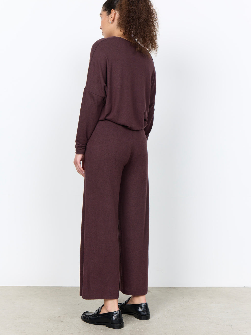 Soya Concept Biara 7/8 Joggers - Dark Plum