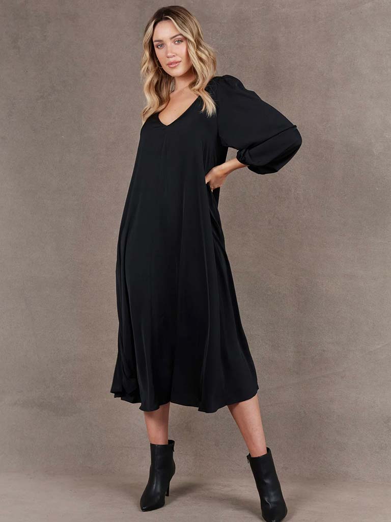 Eb&Ive Mayan Maxi Dress - Ebony