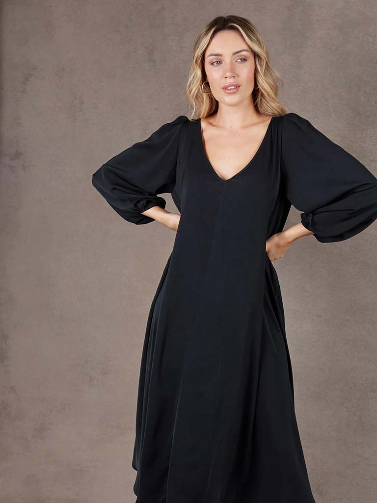 Eb&Ive Mayan Maxi Dress - Ebony