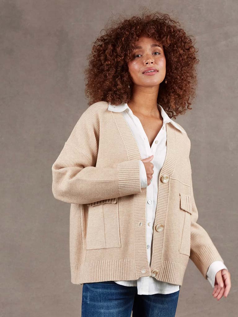 Eb&Ive Nakako Pocket Cardigan - Oat