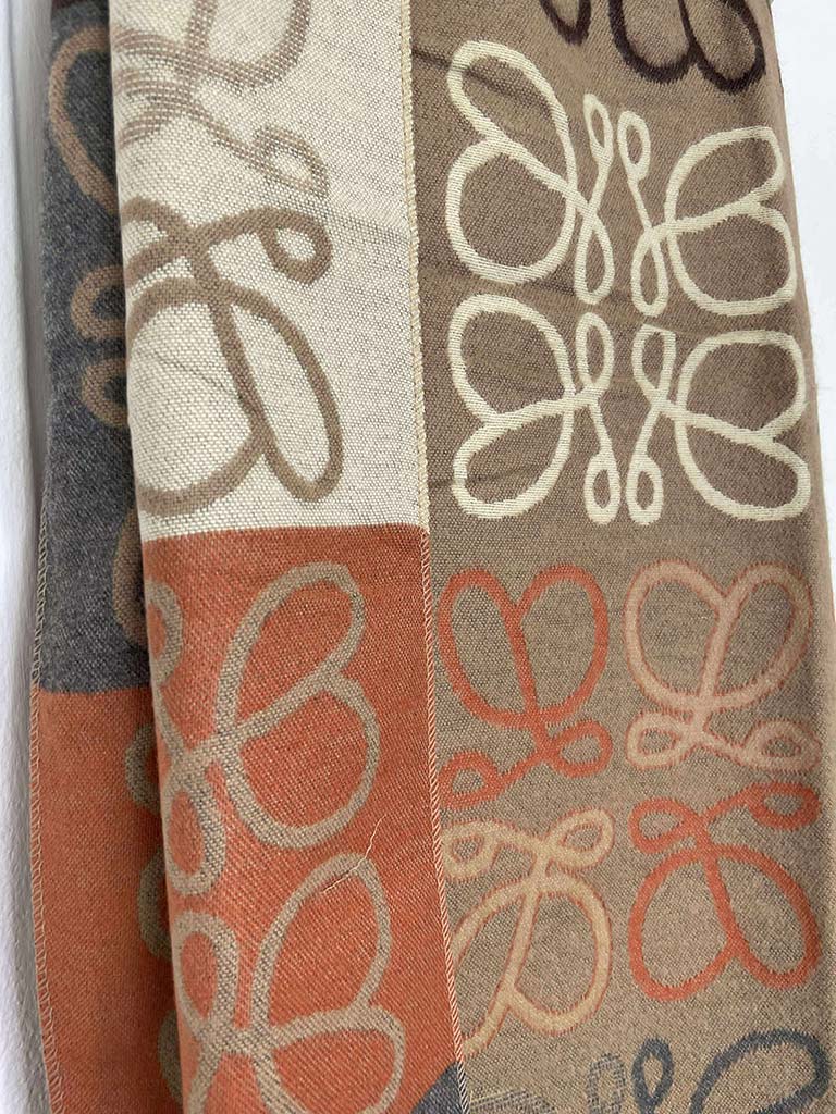 Malissa J Loop Print Scarf - Taupe