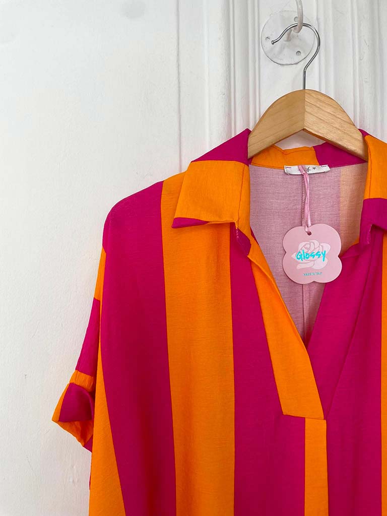 Candy Stripe Pocket Dress