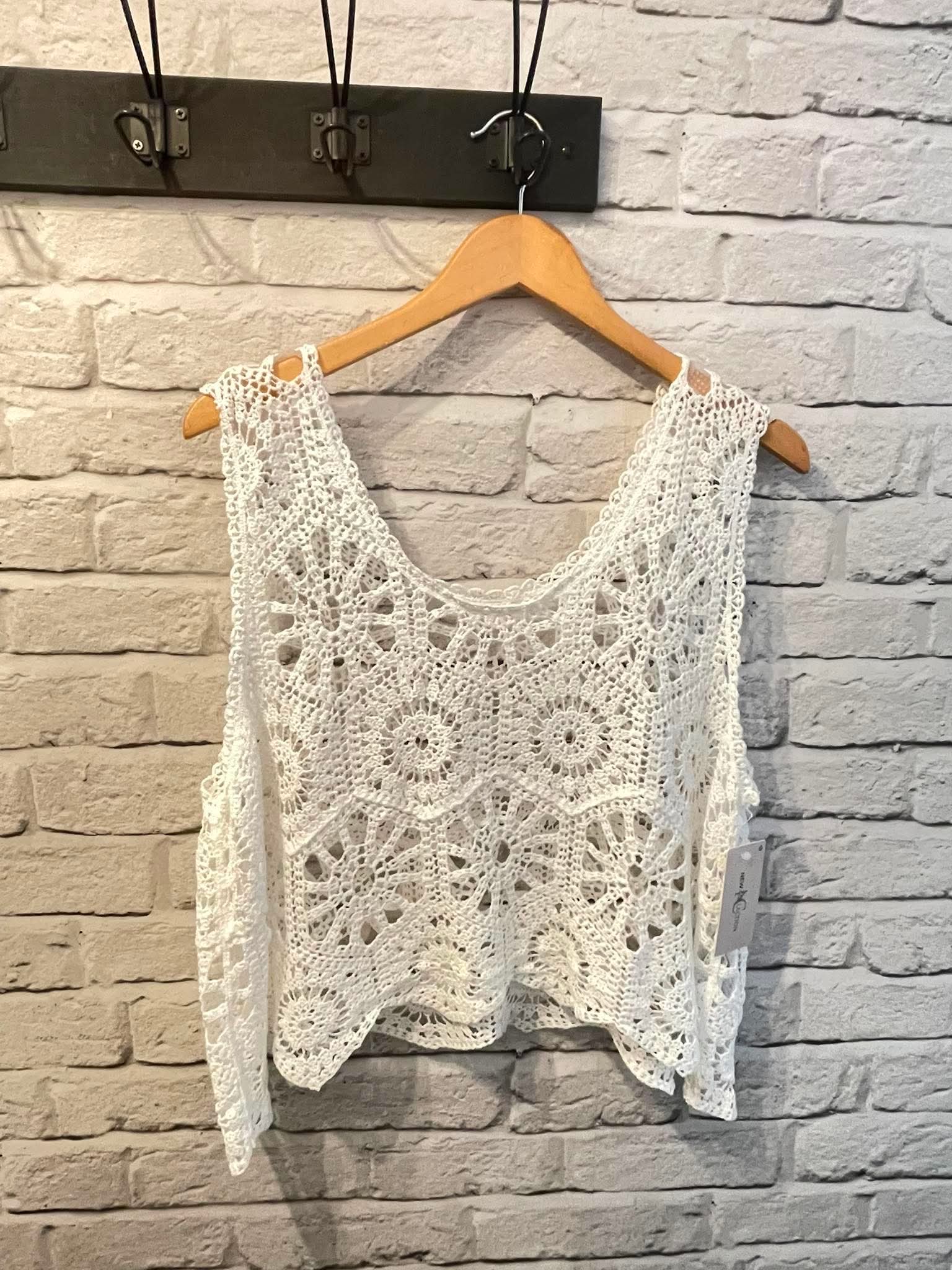 Crochet Tank Top - Soft White