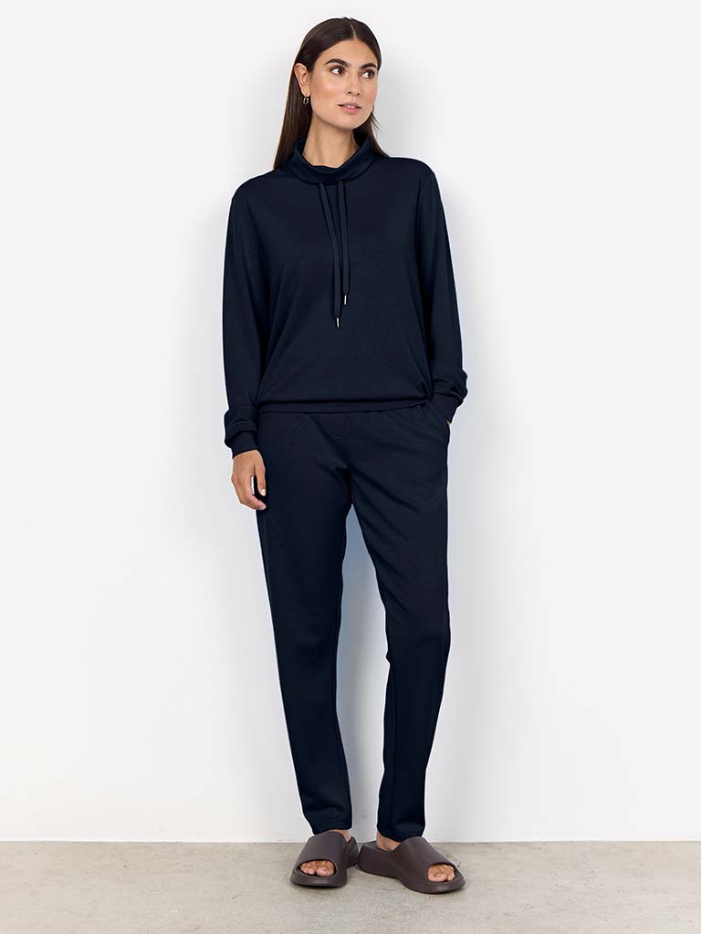 Soya Concept Banu Cowl Sweatshirt - Navy
