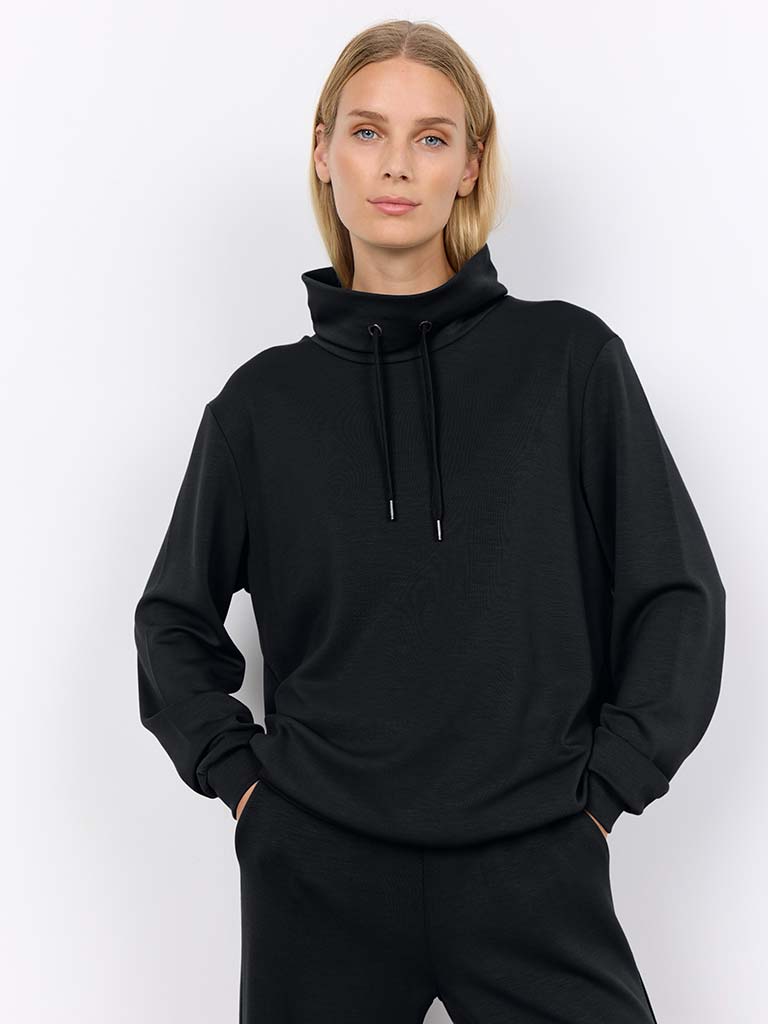 Soya Concept Banu Cowl Sweatshirt - Black