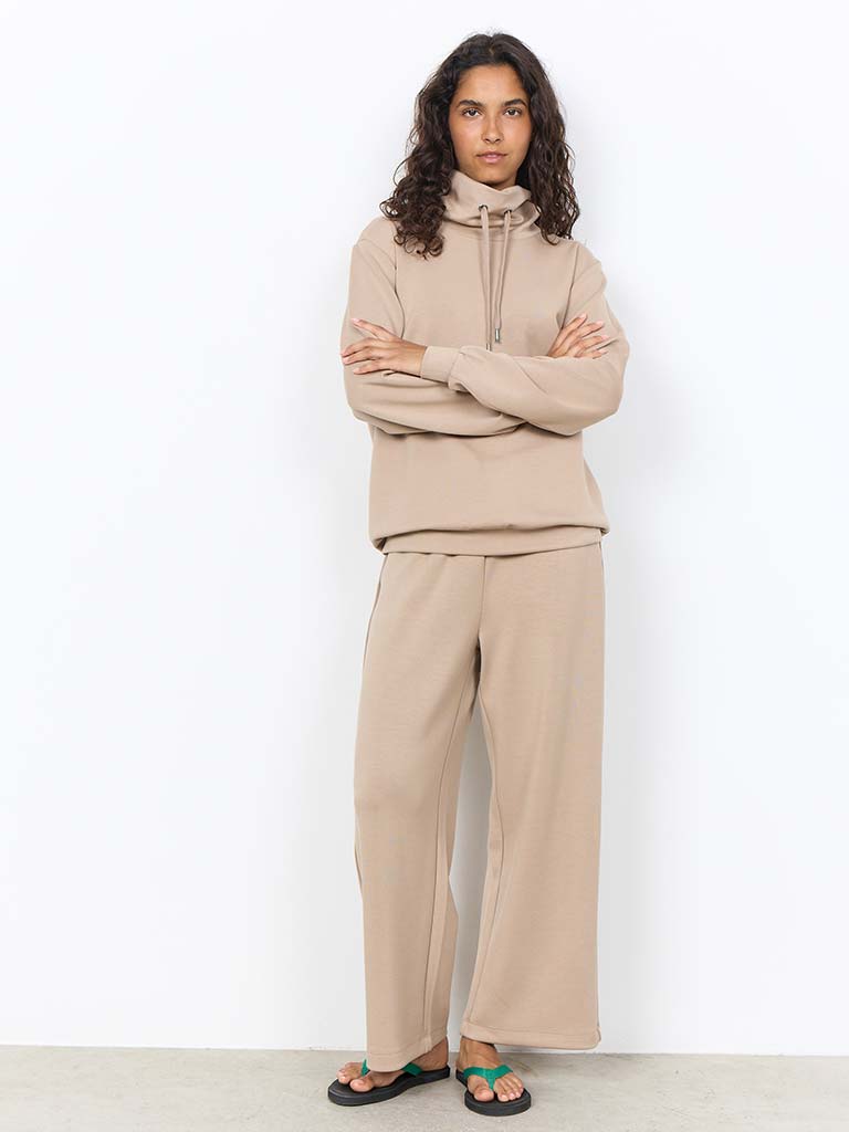 Soya Concept Banu Cowl Sweatshirt - Camel