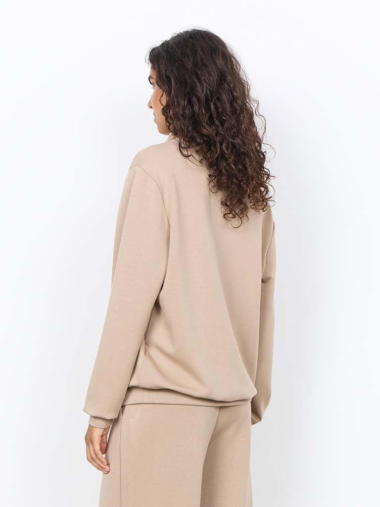 Soya Concept Banu Cowl Sweatshirt - Camel