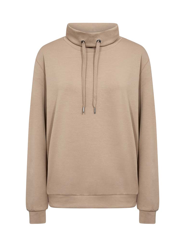 Soya Concept Banu Cowl Sweatshirt - Camel