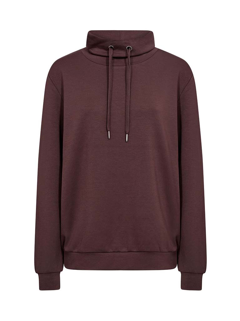 Soya Concept Banu Cowl Sweatshirt - Choco
