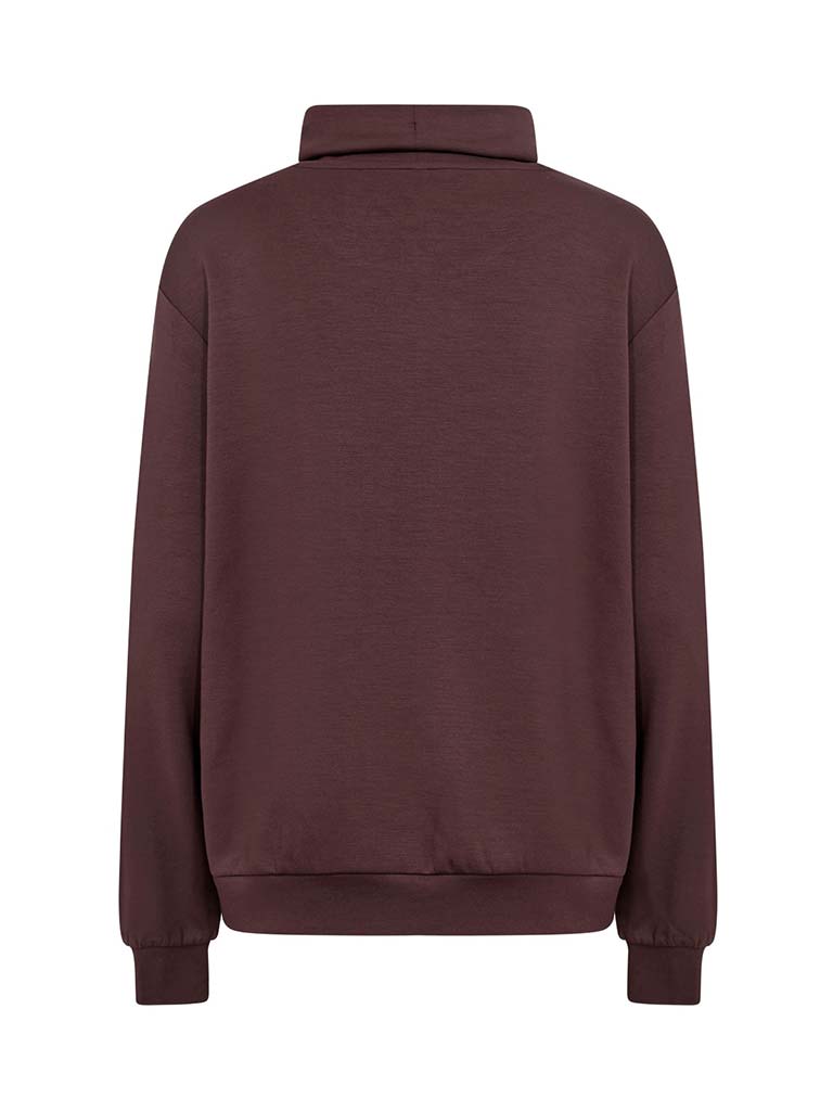 Soya Concept Banu Cowl Sweatshirt - Choco