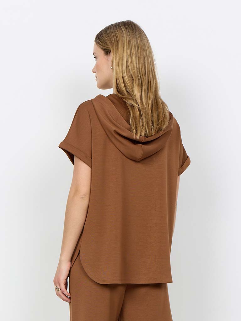 Soya Concept Hooded Sweat Top - Toffee