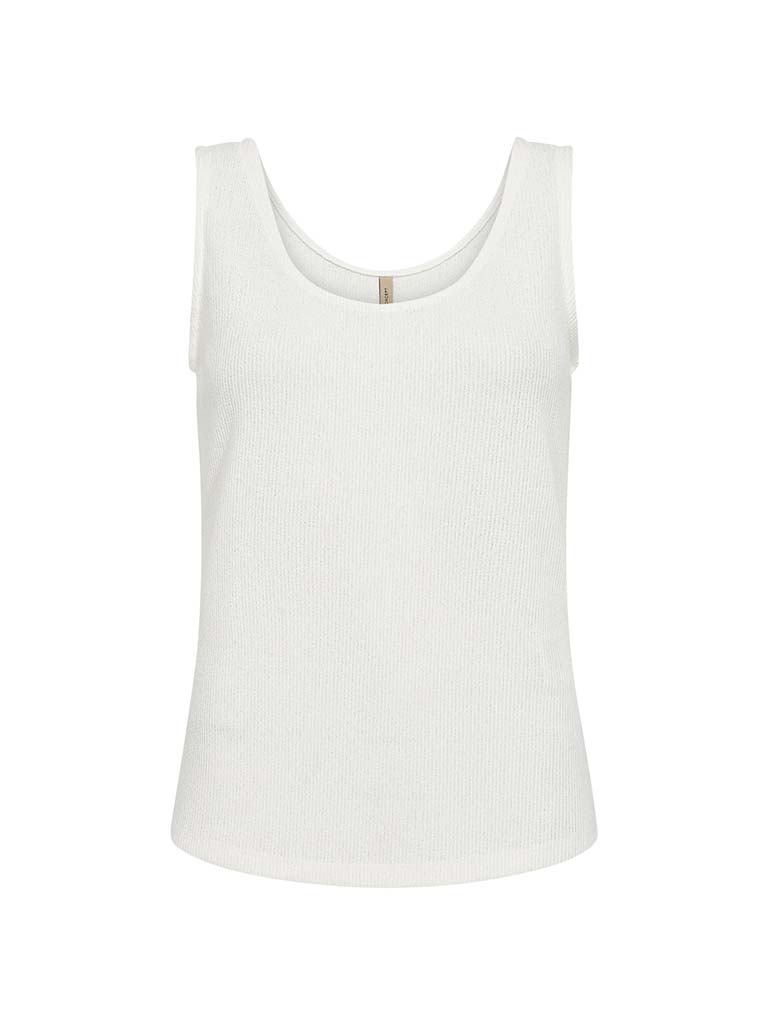 Soya Concept Knitted Vest Top - Off White