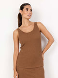 Soya Concept Knitted Vest Top - Toffee