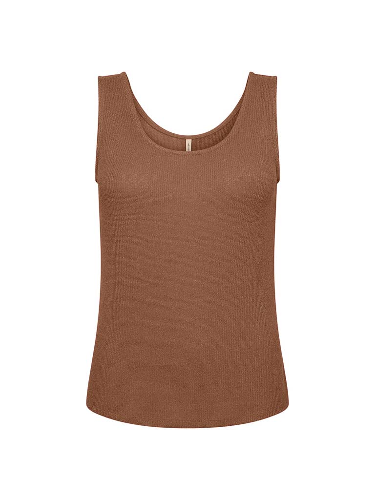 Soya Concept Knitted Vest Top - Toffee