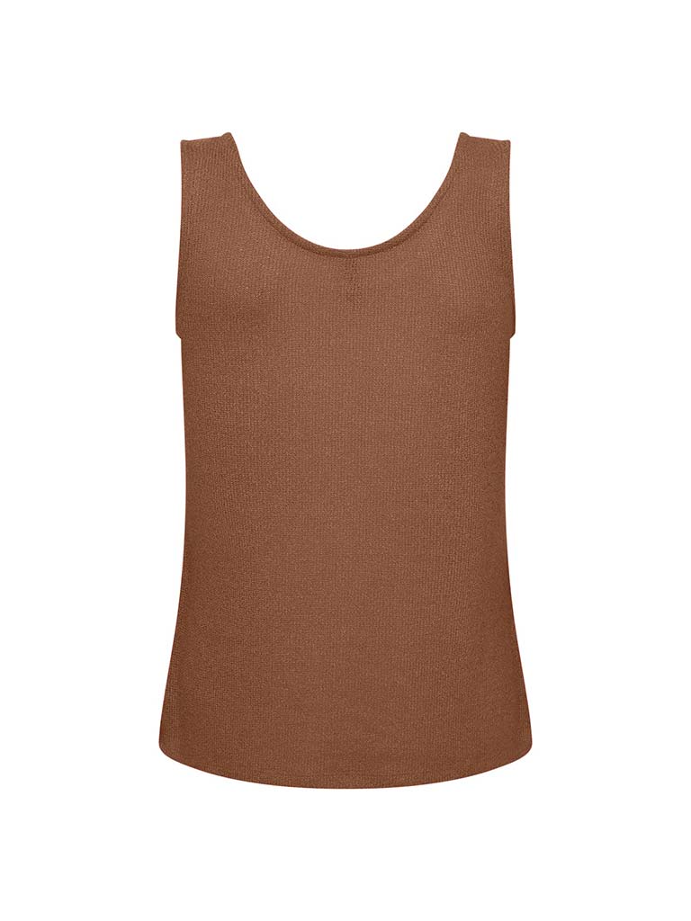 Soya Concept Knitted Vest Top - Toffee