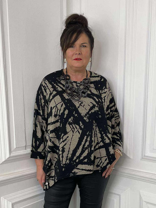 Malissa J Fragment Batwing Top