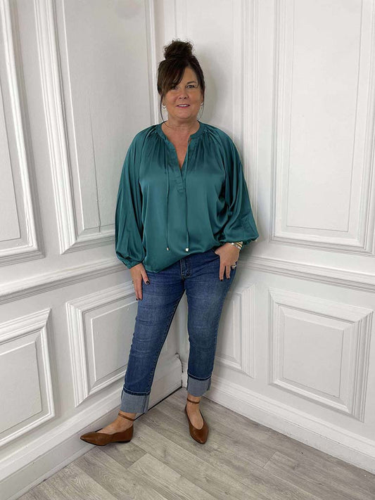 Eb&Ive Ivy Blouse - Teal