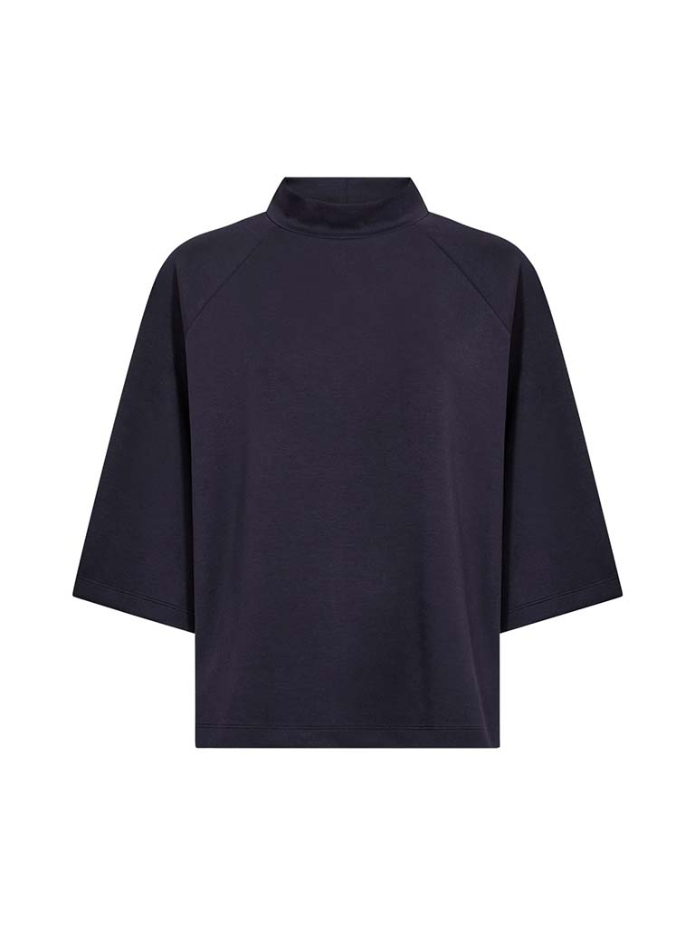 Soya Concept Banu High Neck Sweatshirt - Navy