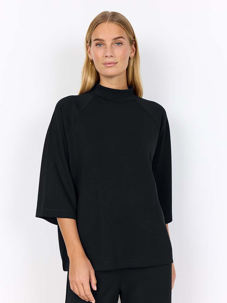 Soya Concept Banu High Neck Sweatshirt - Black