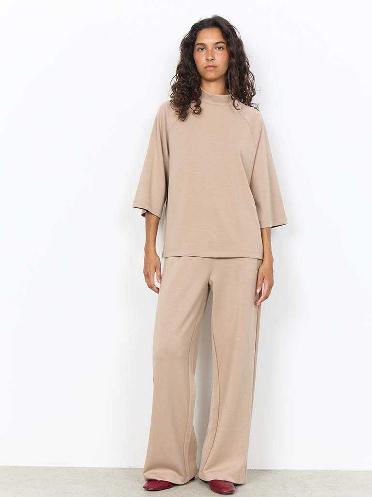 Soya Concept Banu High Neck Sweatshirt - Camel