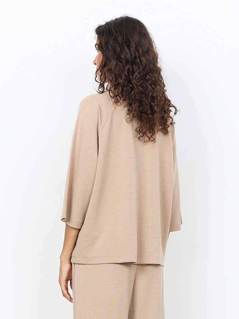 Soya Concept Banu High Neck Sweatshirt - Camel