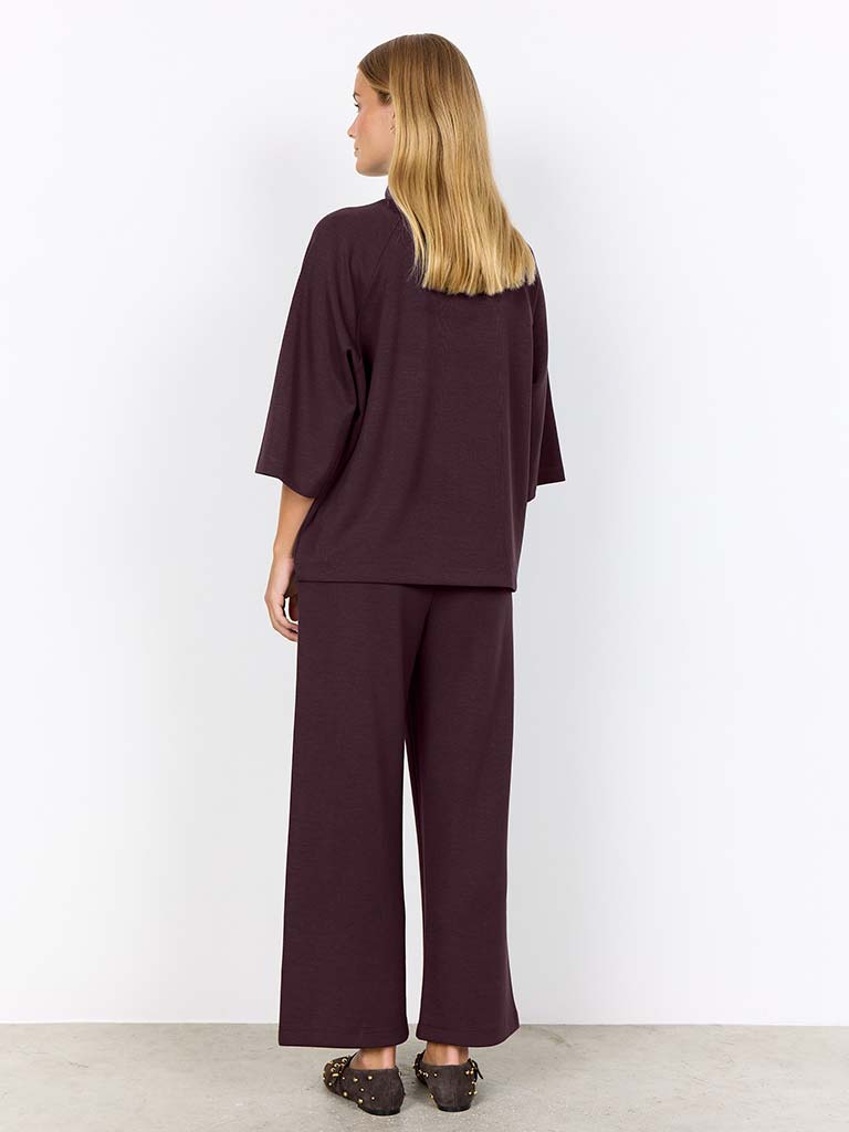 Soya Concept Banu High Neck Sweatshirt - Choco
