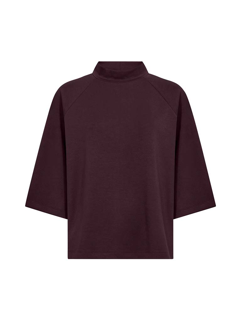 Soya Concept Banu High Neck Sweatshirt - Choco
