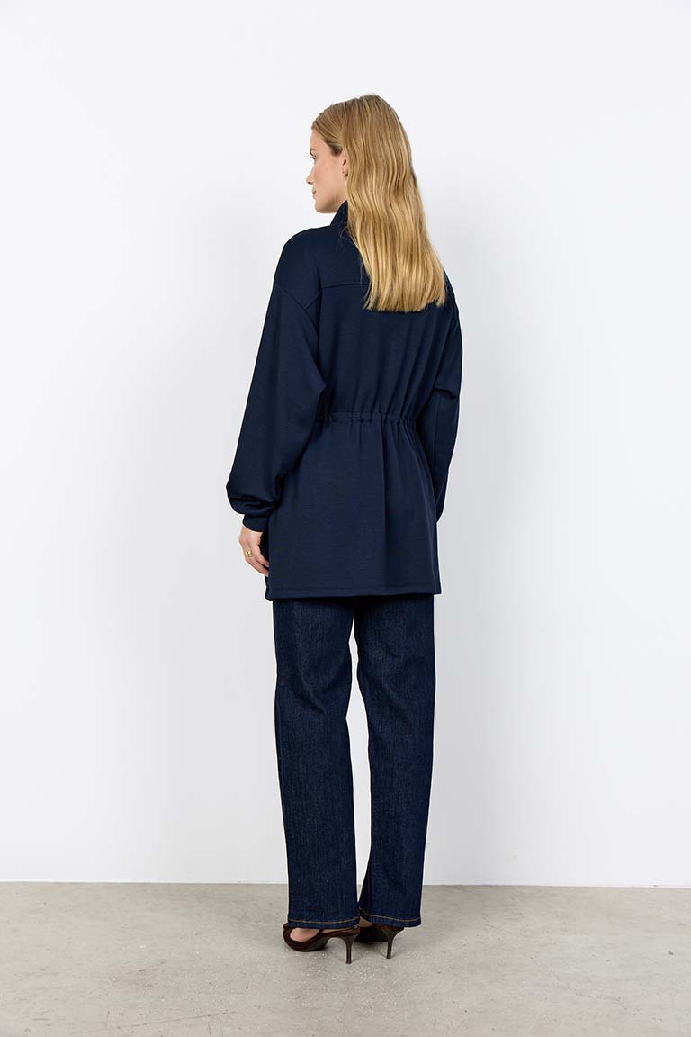 Soya Concept Zip Front Jacket - Navy