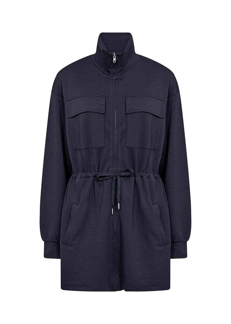 Soya Concept Zip Front Jacket - Navy